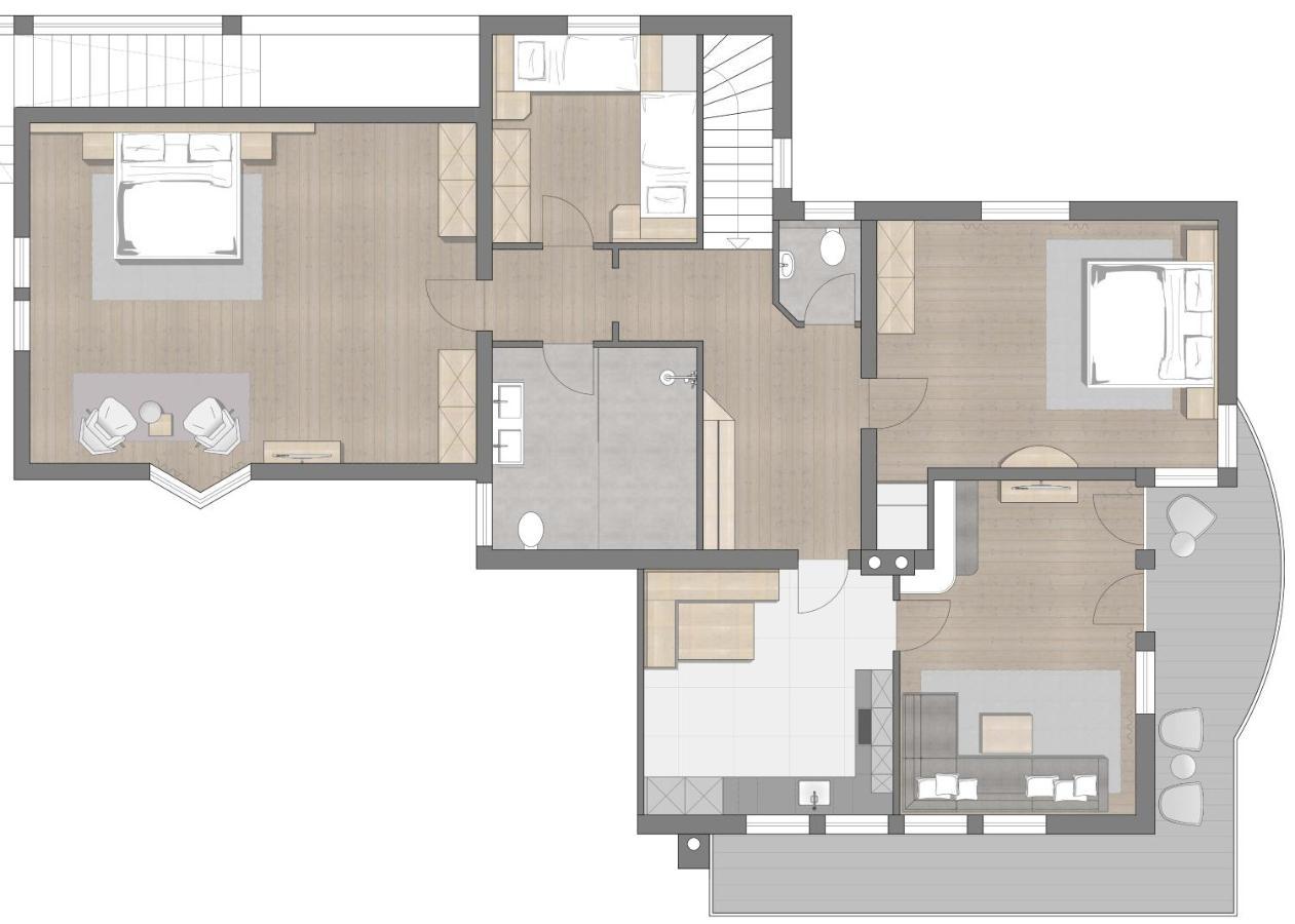 Apartment mit 3 Schlafzimmern - Nebengebäude